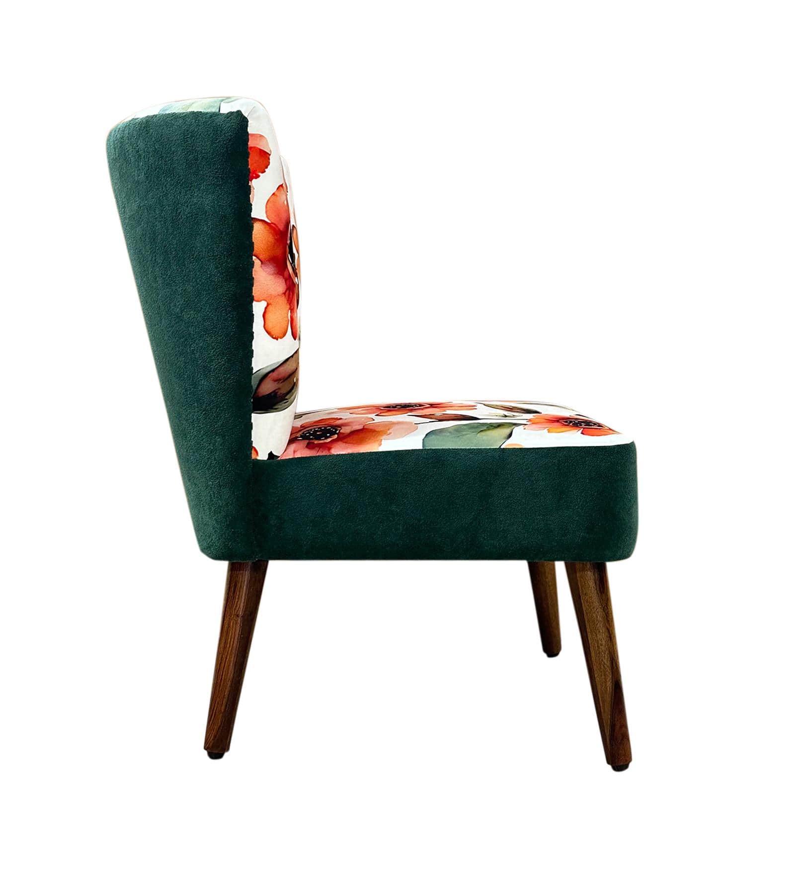 Rowan Accent Chair with Flower Print