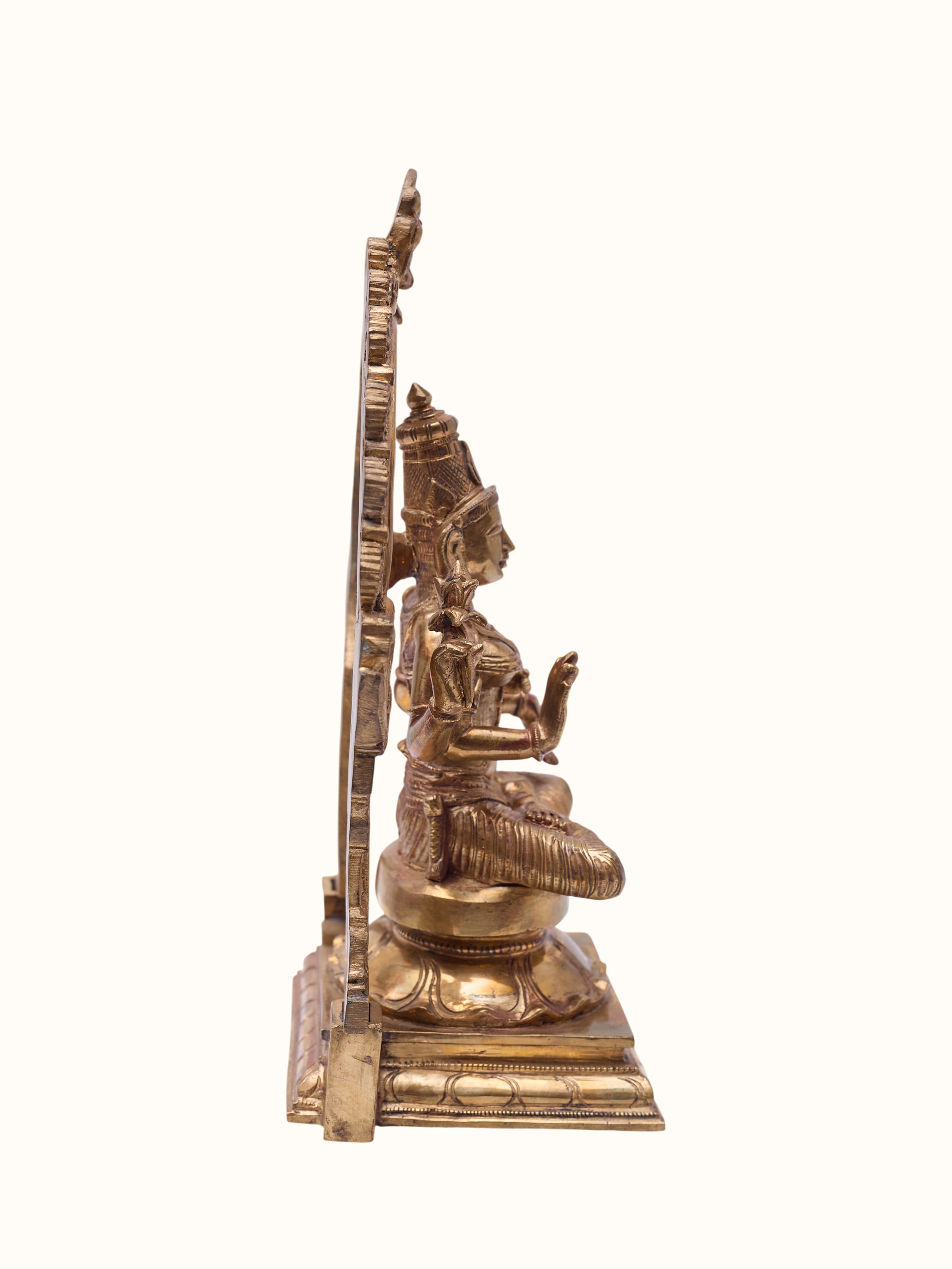 Bronze Cast Sitting Lakshmi Idol