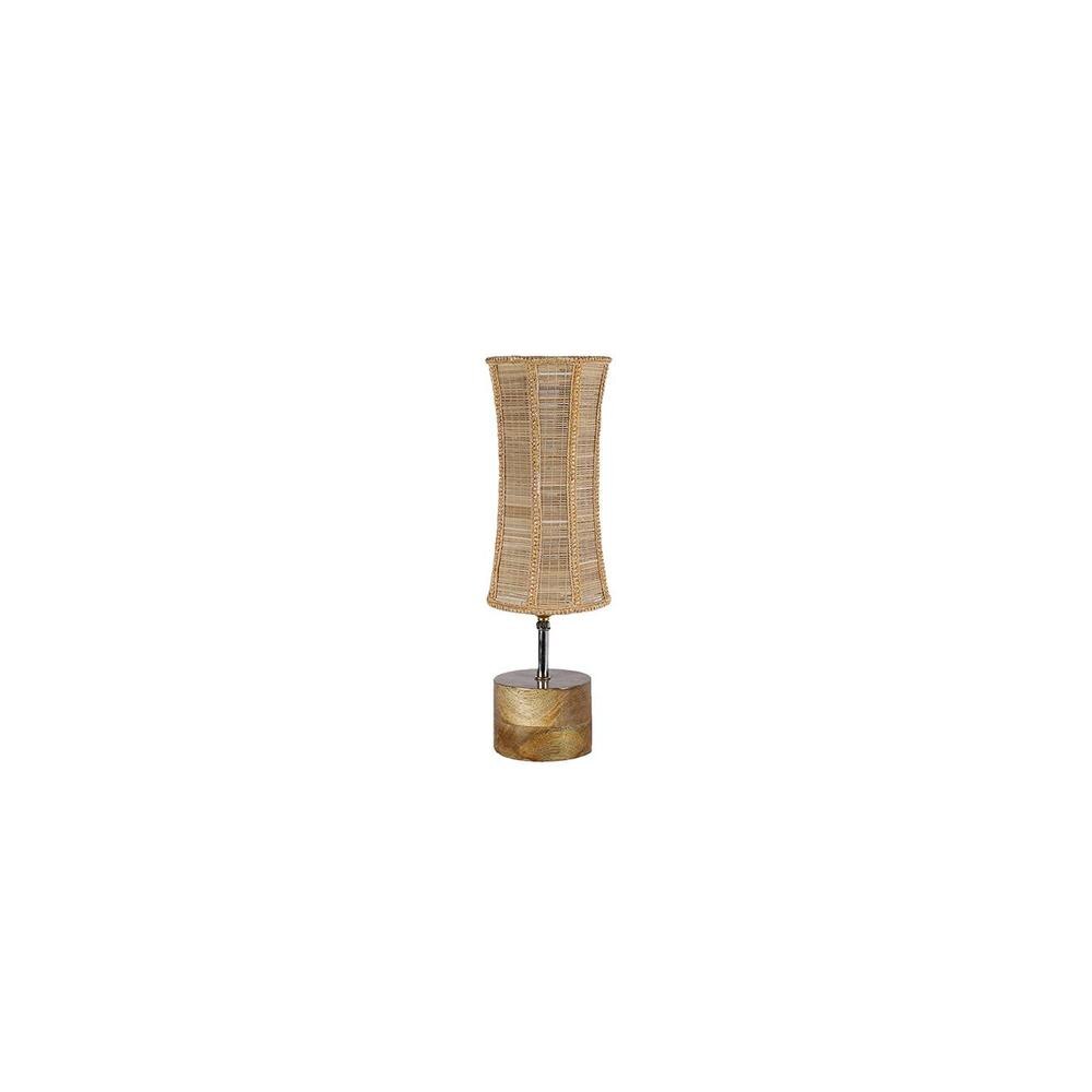 Ember Beige bamboo & solid wood table lamp