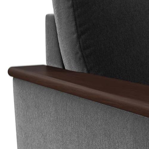 Corby Premium 2 Seater Fabric Sofa in Pebble Grey Colour