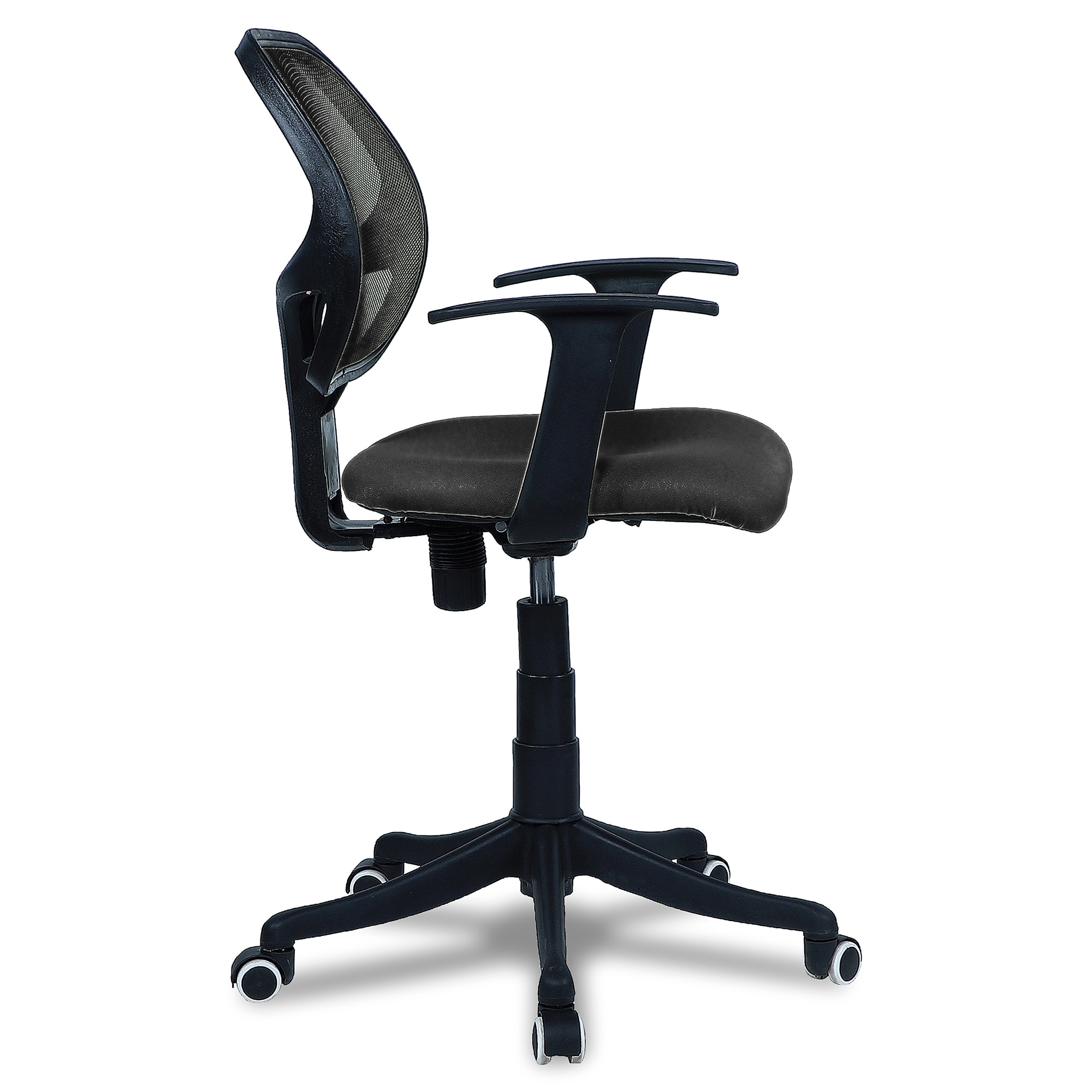 Jaazza Low Back Ergonomic Chair in Black Colour