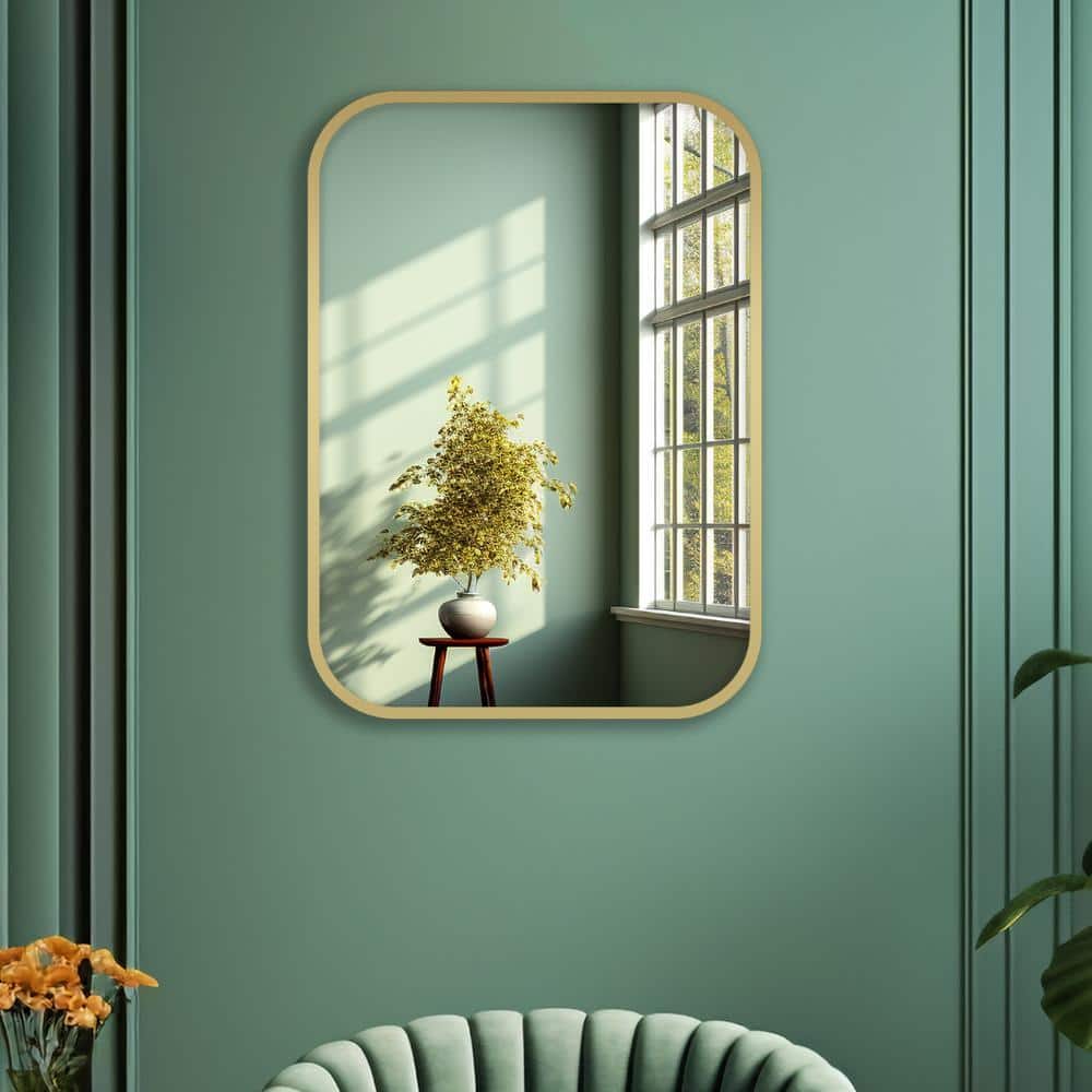 Aluminium Rectangular Decorative wall mirror by elegant arts and frames (Mirror size 500X700 mm)