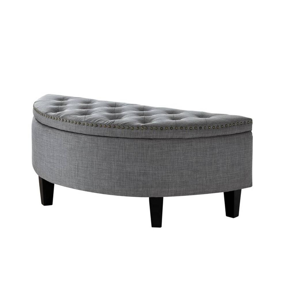 Replon 2 Ottoman with Storage Color in Grey