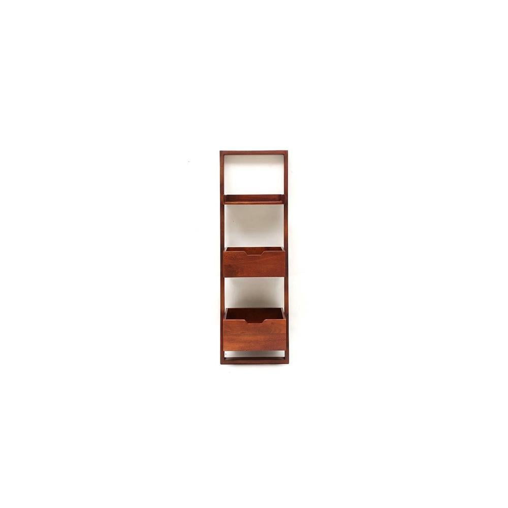 WOODENMOOD Rectangular Wall Rack