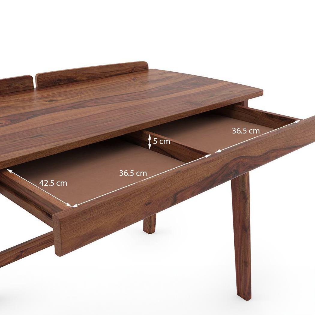 Larsson Solid Wood Study Table in Teak Finish