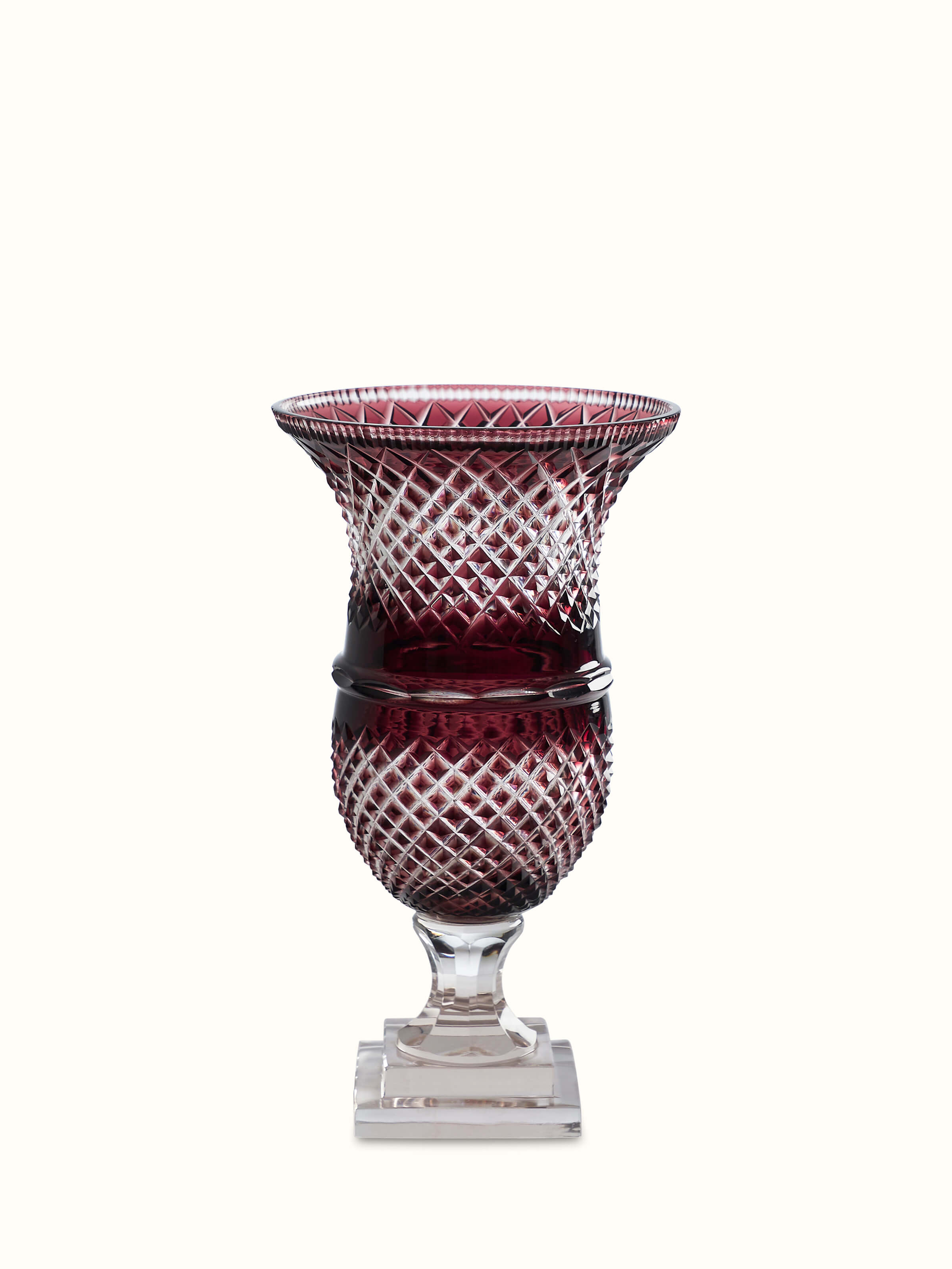 Small Glass Crystal Table Vase