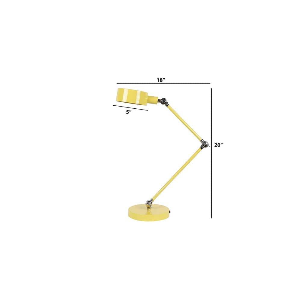 Elven - Yellow Brass Yellow Iron Tripe Adjustabel Study Lamp