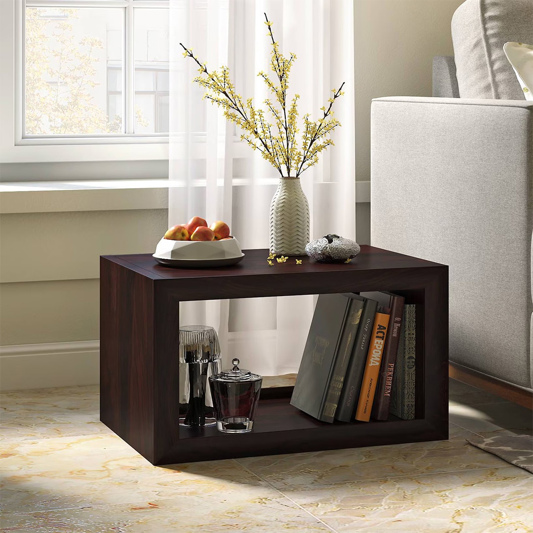 Euler's End Table in Mahogany Finish