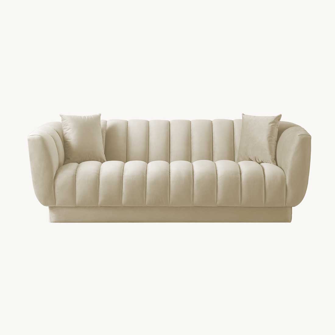 Exalt Fabric Sofa (Beige)
