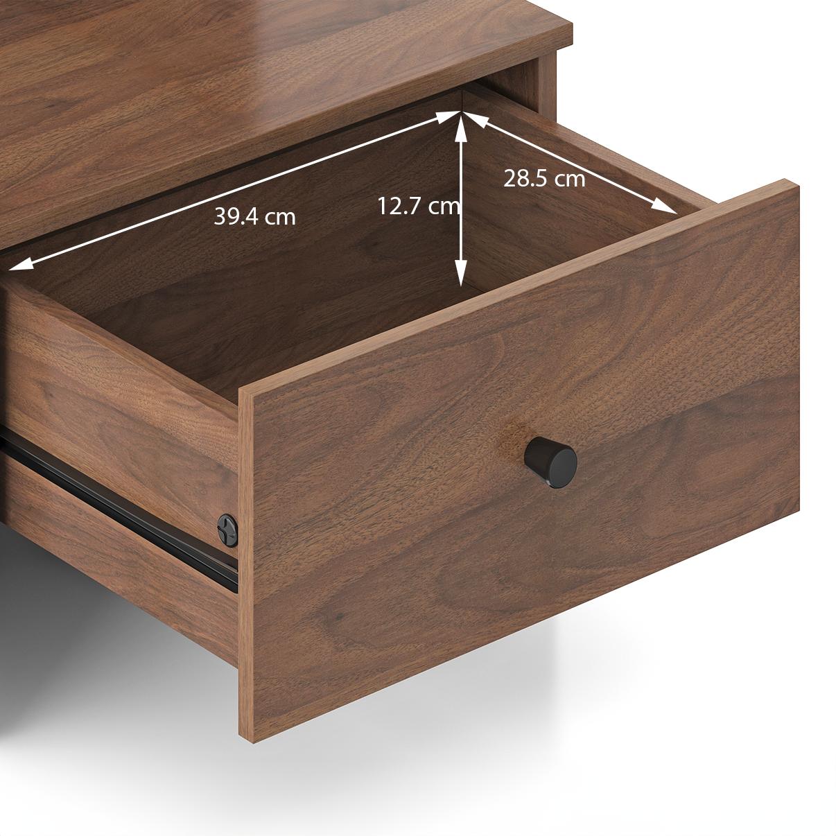 Eve Engineered Wood Dressing Table in Classic Walnut Finish