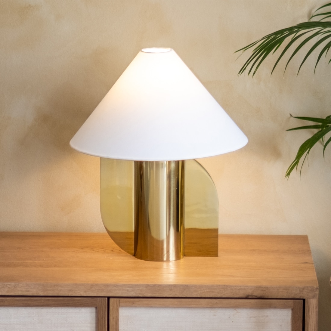 Helia Gold Handcrafted Table Lamp - Orange Tree