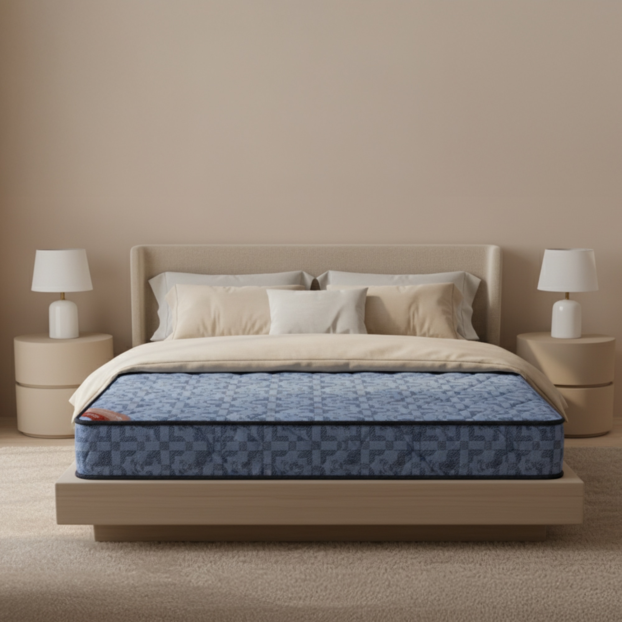 Sleepwell My Mattress Firm High-Resilience (HR) Foam High Density (HD) Foam Double Size (Thickness: 6 Inches, Dimensions: 72 X 48 Inches) - Sleepwell