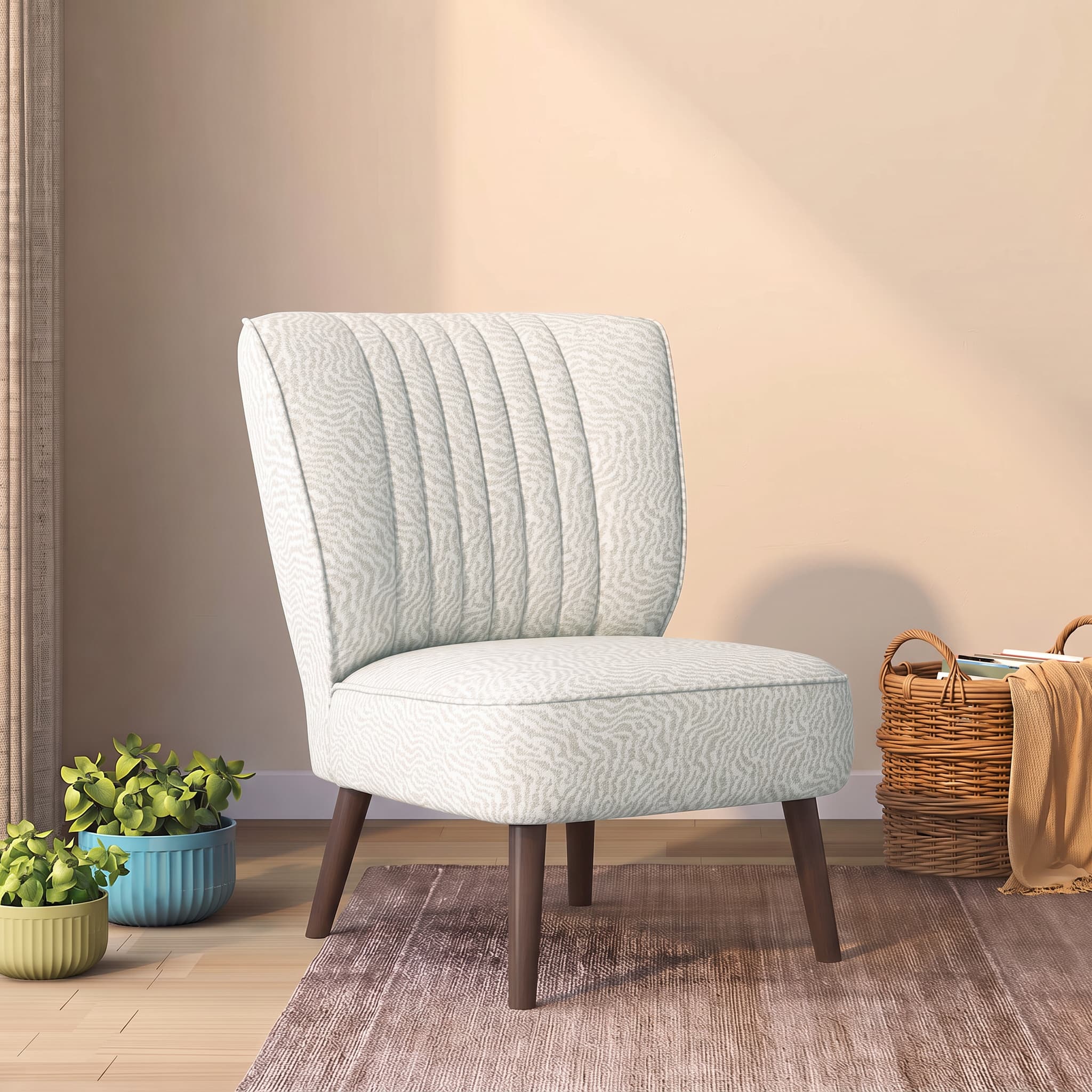 Grace Accent Chair in Sand Ripple Colour