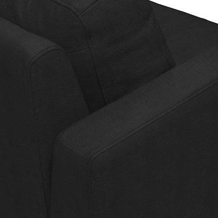 Franco 3 Seater Leather Sofa in Licorice Colour