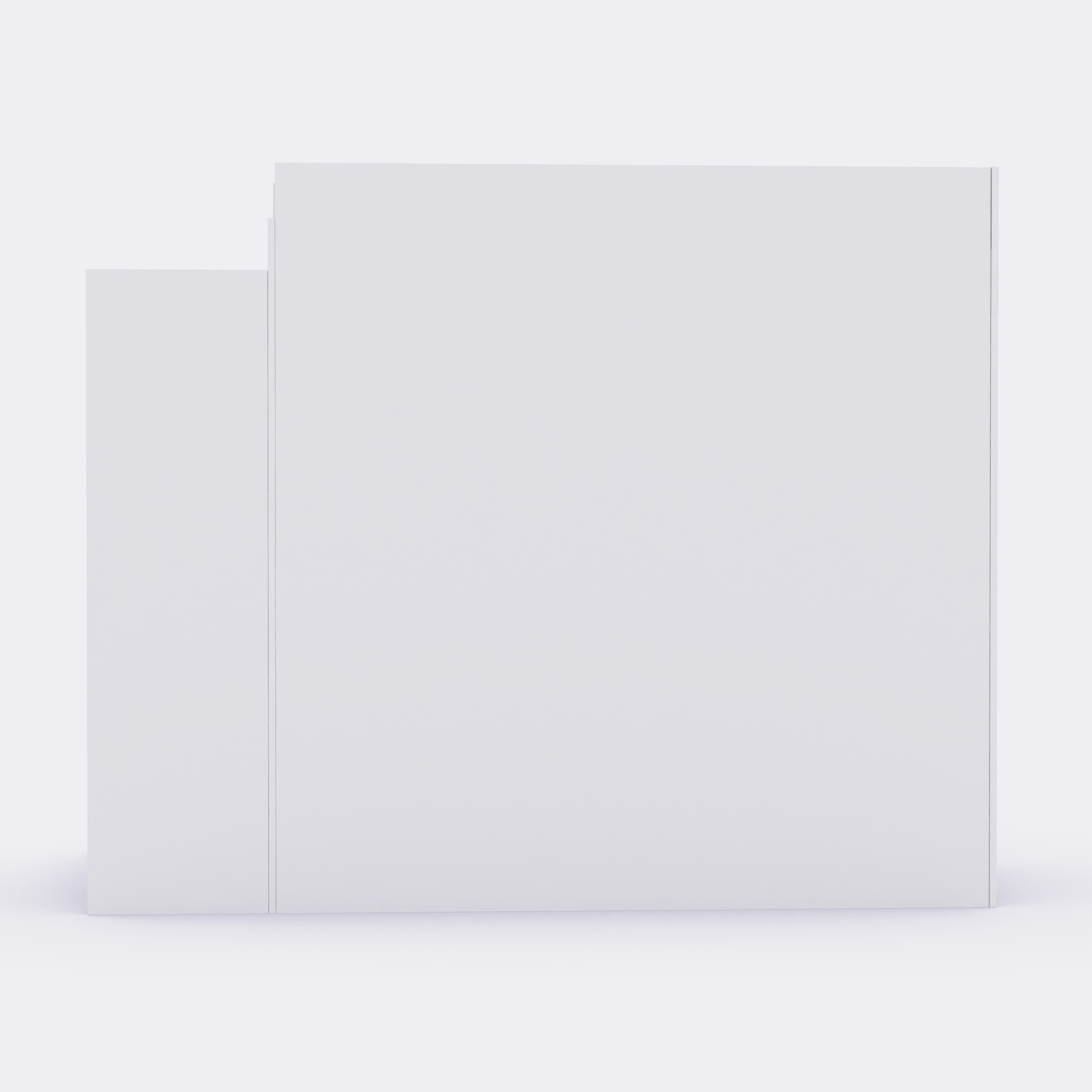 Pattern Dreams Bunk Bed  6X5 (Drawers On Wheels) In White Colour