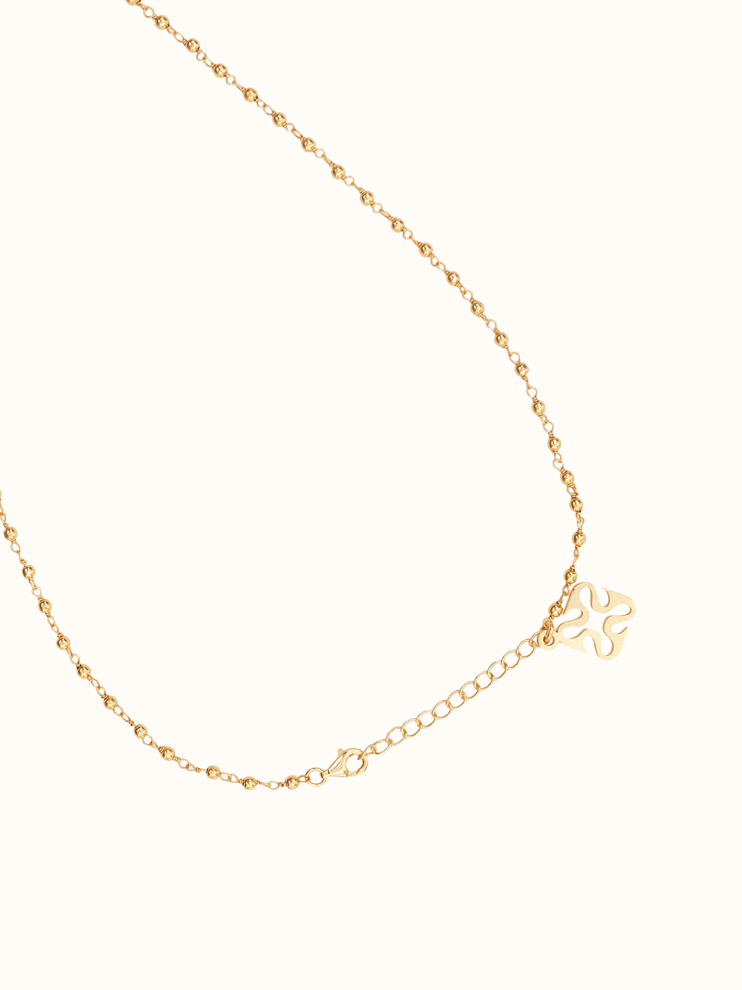 Detail shot of Meenakari Silver Pendant & Chain