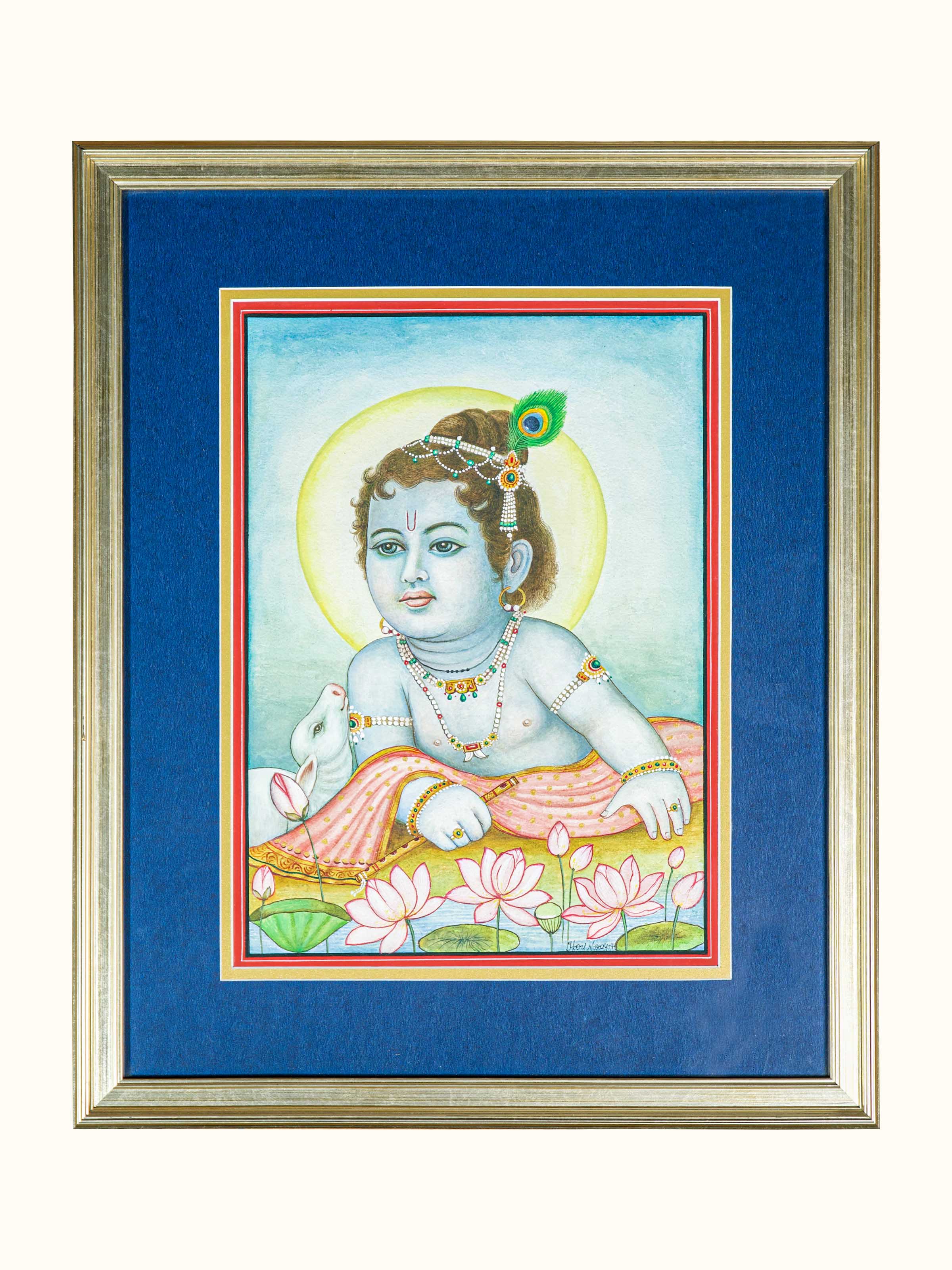 Shri Krishna Miniature Painting