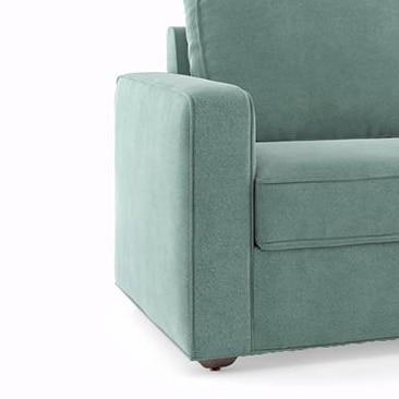 Apollo Sofa Set (Colour : Dusty Turquoise Velvet, Cushion : Hard, Back Type : Regular, Seater : 3+1+1)
