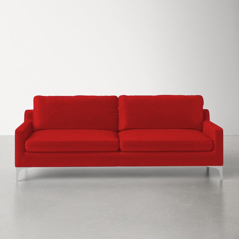 Velore Fabric Sofa (Red)