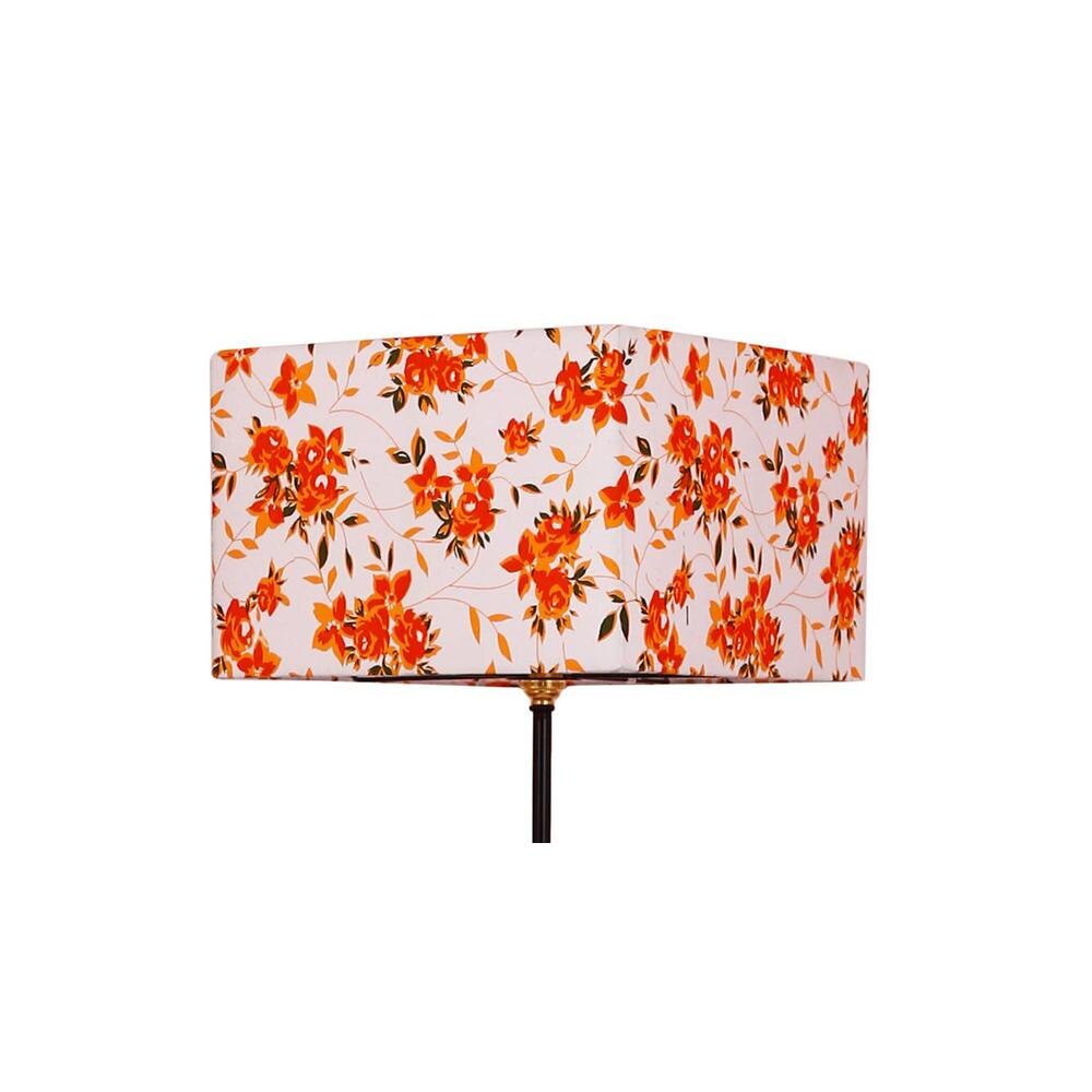 Eddie Multicolour Cotton Shade Floor Lamp