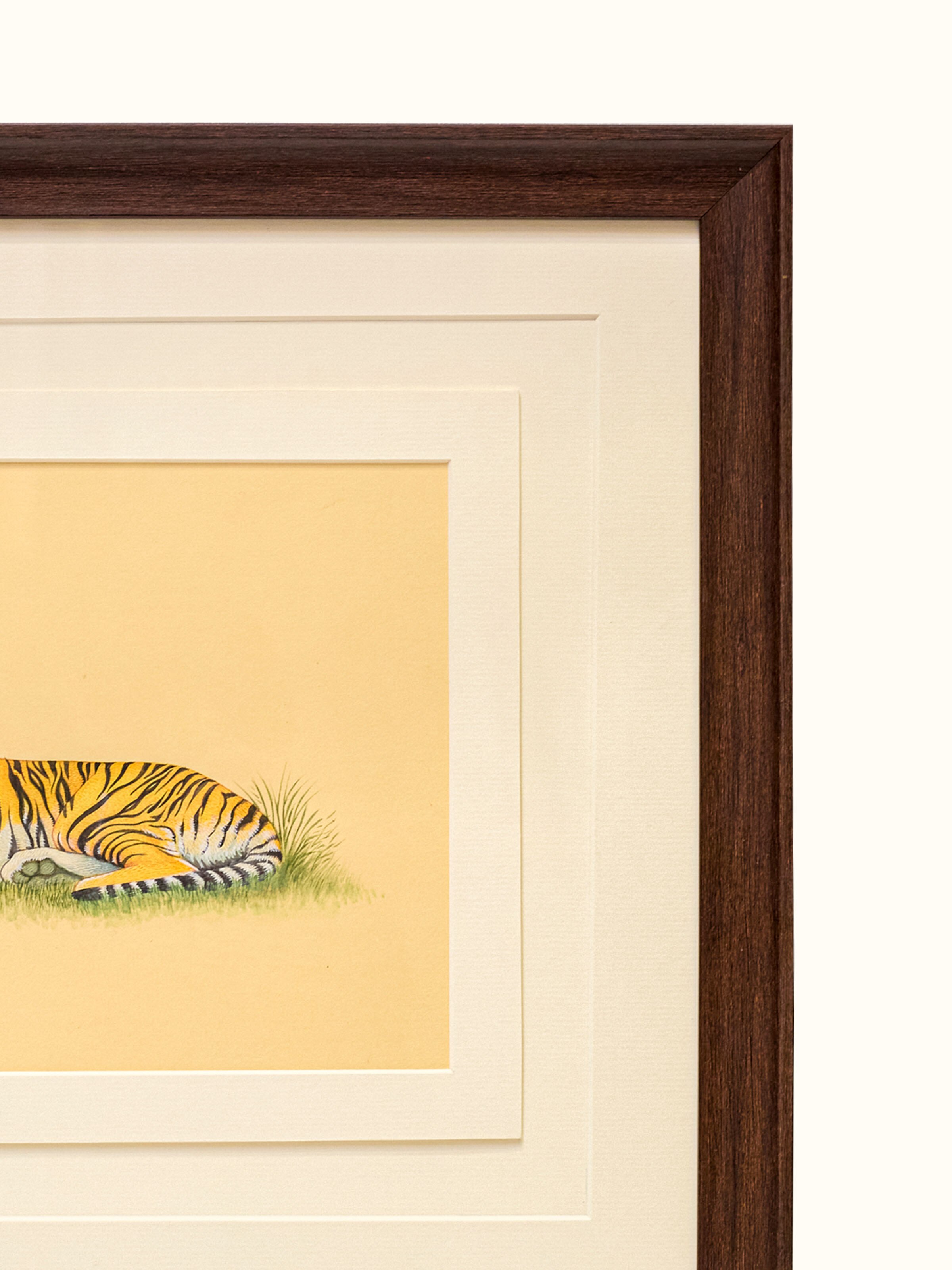 Tiger Miniature Painting