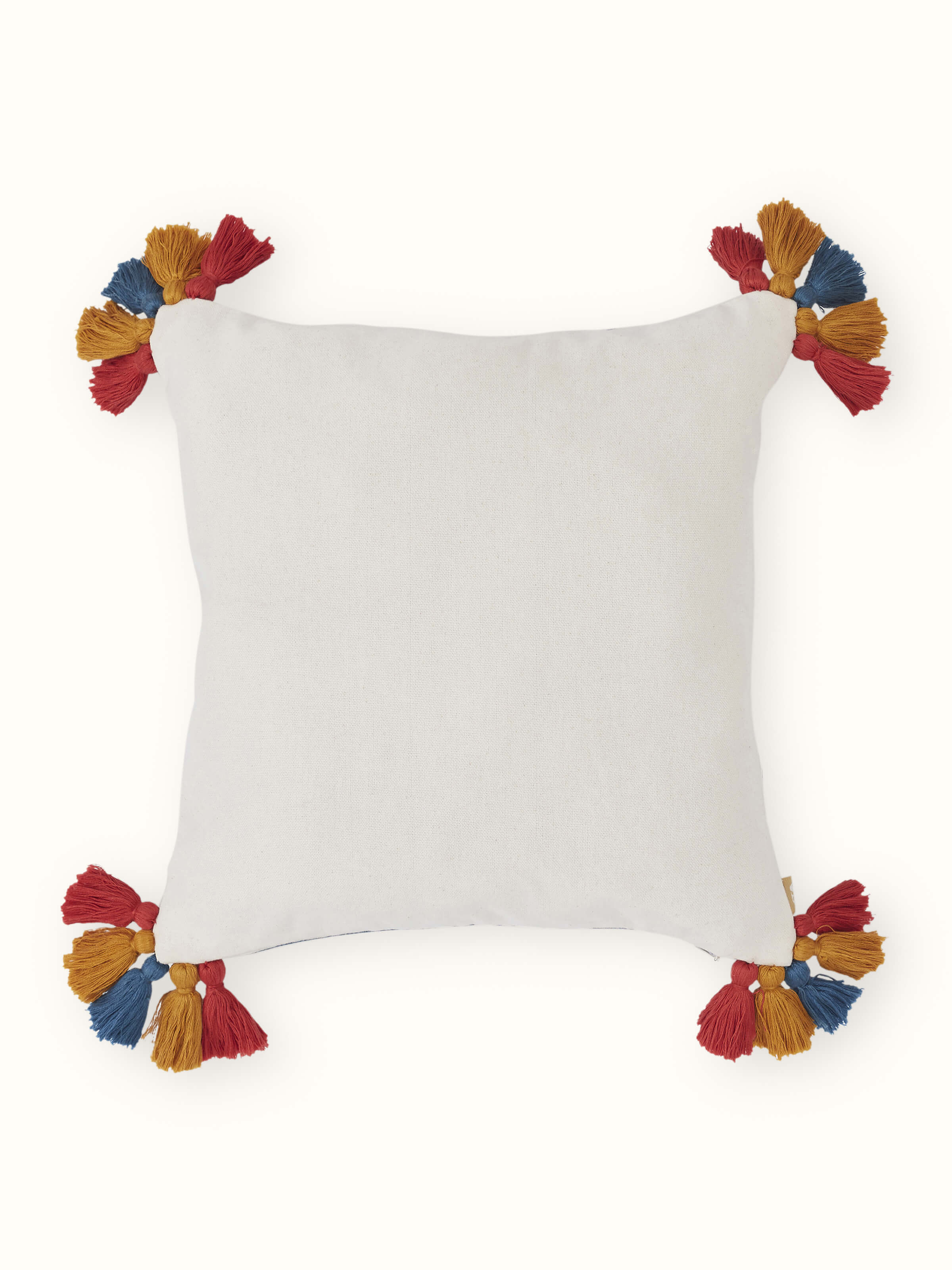 Varna Pink Mandala Cotton Pakko Hand Embroidered Cushion Cover