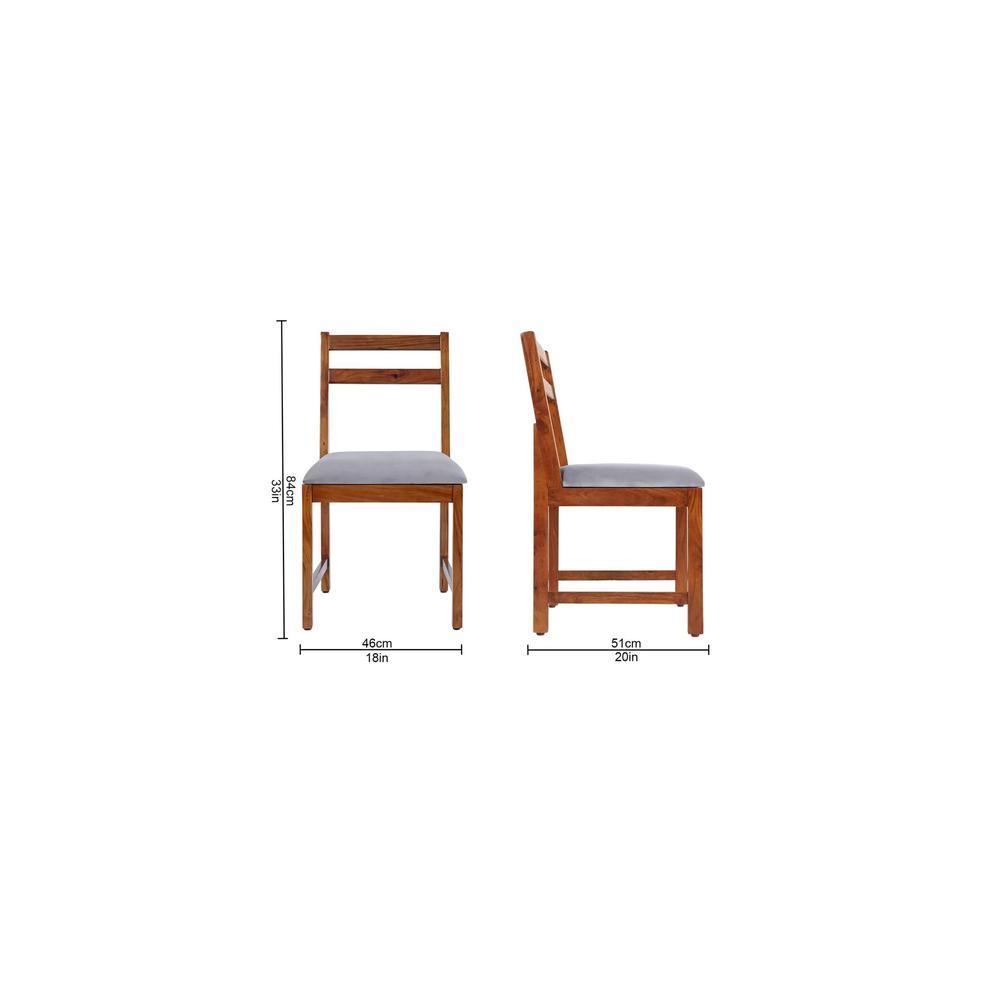 mingus solid wood  4 seater Dining table in  Provincial Teak