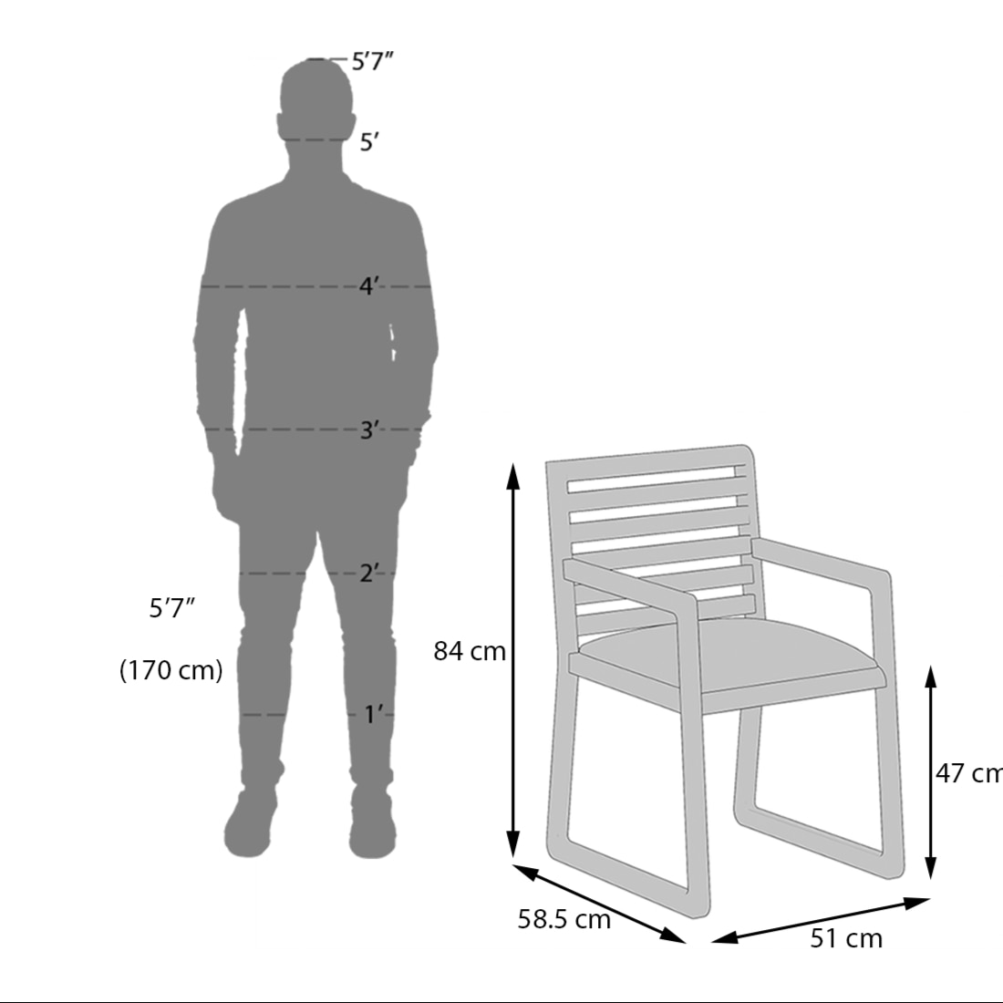 Hawley Solid Wood Study Chair In Teak finish, Color - Macadamia Brown