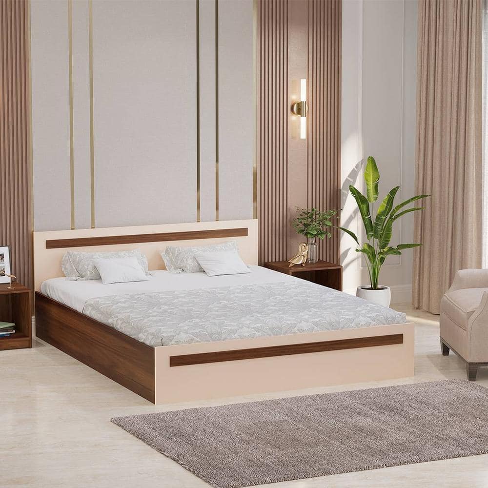 Maltein Engineered Wood Double Queen Size Bed With Storage