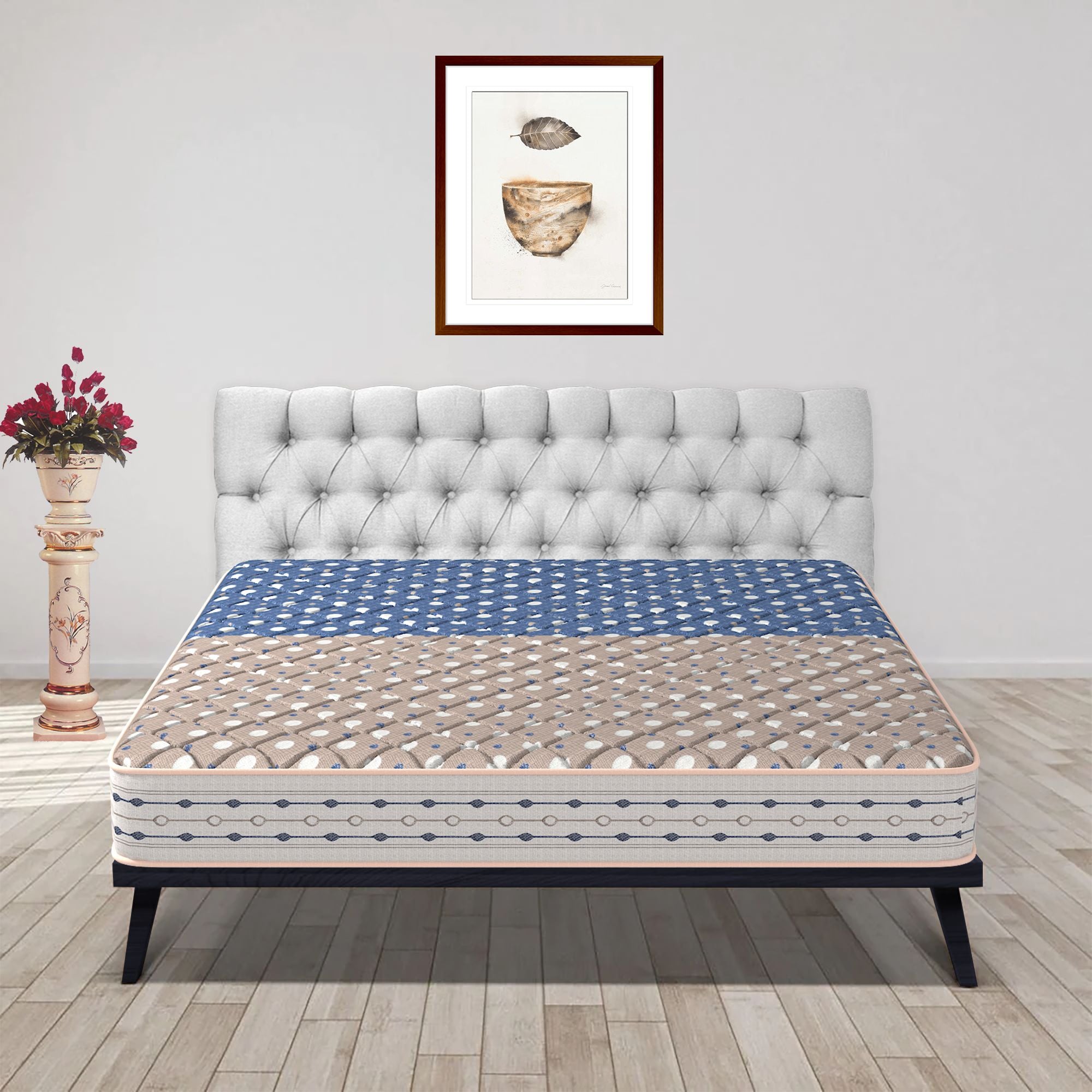 Pacific With NIVF Technology 5 Inch Single Size PU Foam Mattress (84X35 Inches), Double-Sided PU Foam Quilt  Durable & Lightweight