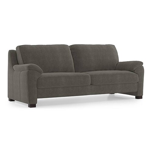 Farina Luxe 3 Seater Fabric Sofa in Ash Grey Velvet Colour