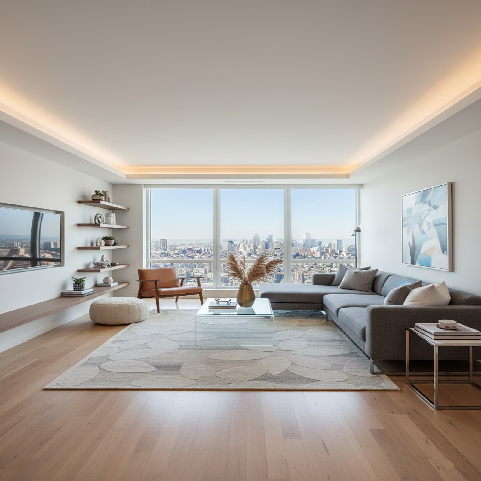 Floral Leaf Carpet 5 X 7