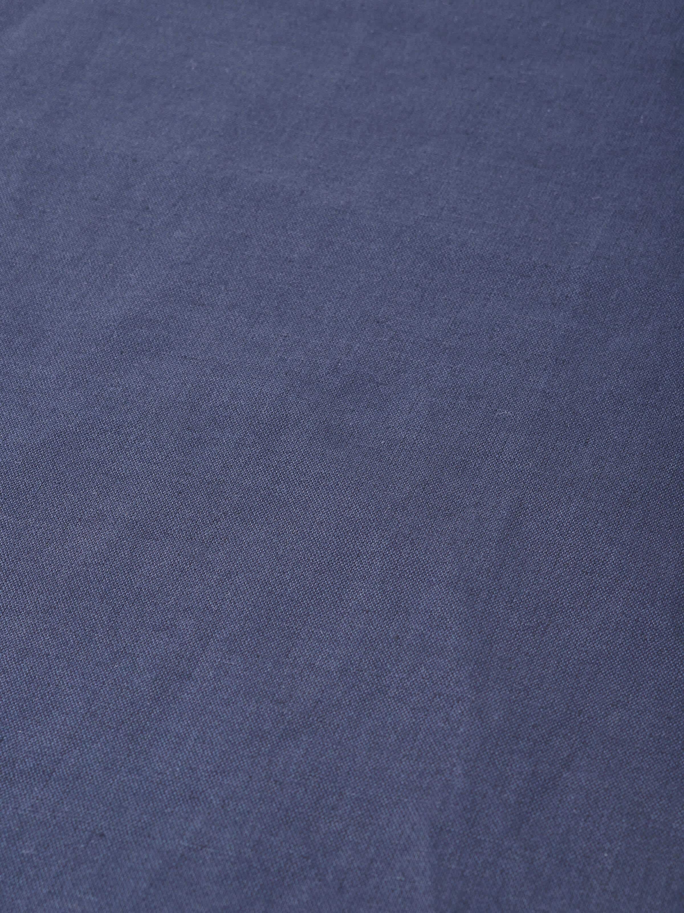 Parvat Indigo Edge Stitch Linen Cotton Hand Embroidered Table Runner