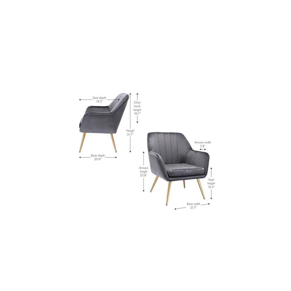 Brodie Accent Chair - Grey