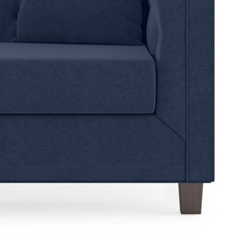 Windsor Premium 1 Seater Fabric Sofa in Lapis Blue Colour
