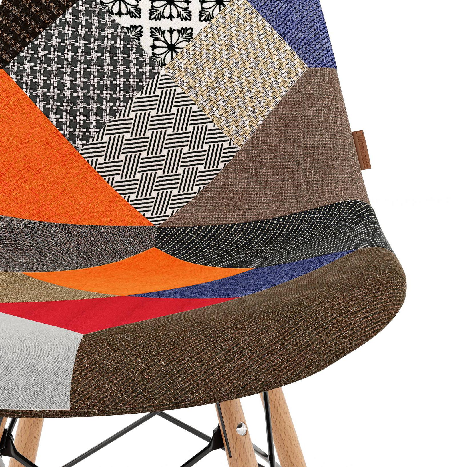 DSW Side Chair Replica in Patchwork Colour