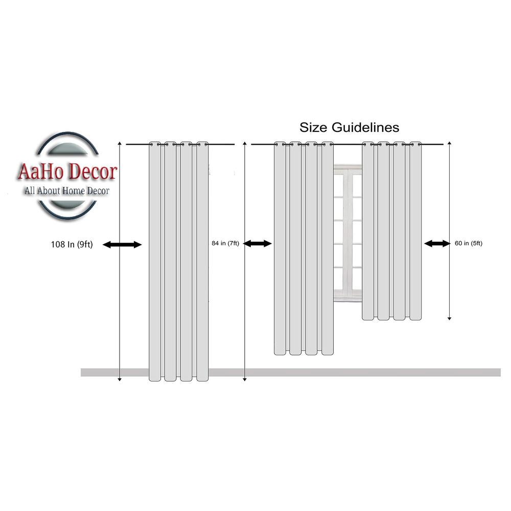 Dry Pack of 2 Blackout Long Door Curtain