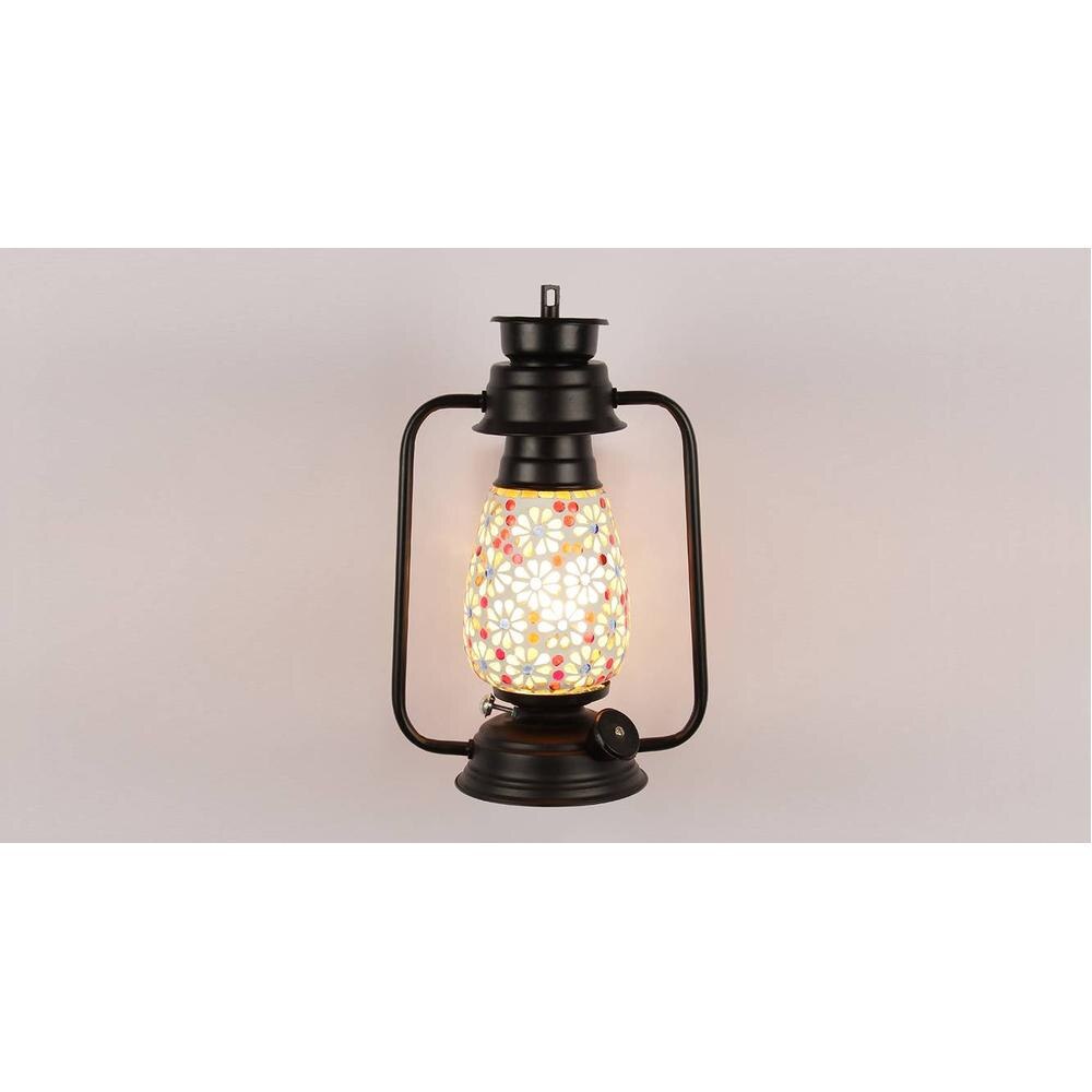 Eden Multicolor Metal Wall Mounted Lantern Lamp