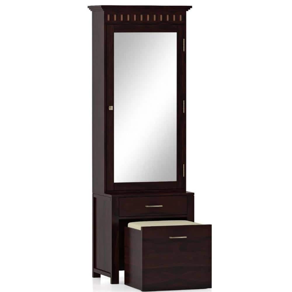 Fidora Dressing Table With Stool Color Mahogany