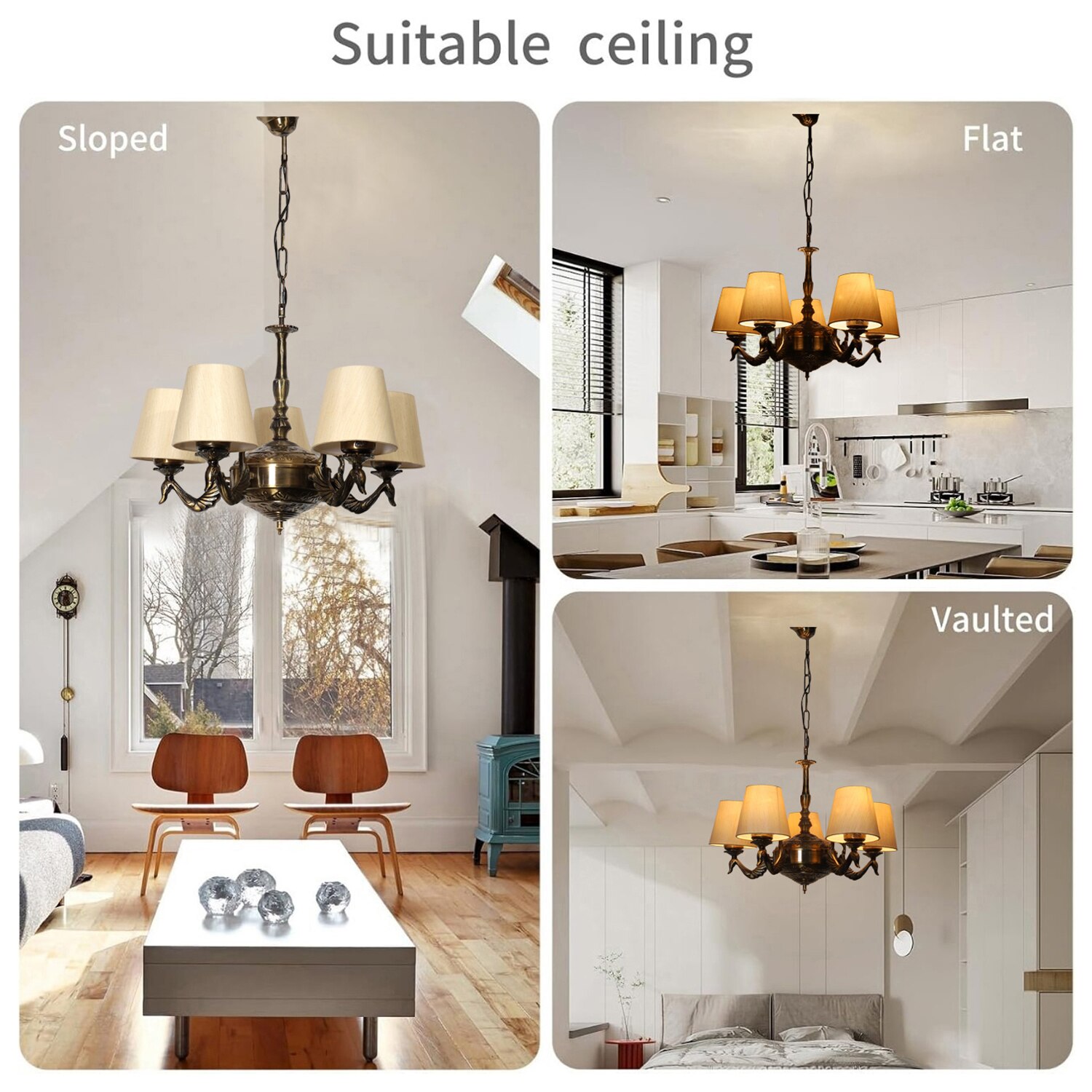 Devansh Gold Antique Wall Mounted Lamp With Off-White Cotton Shade