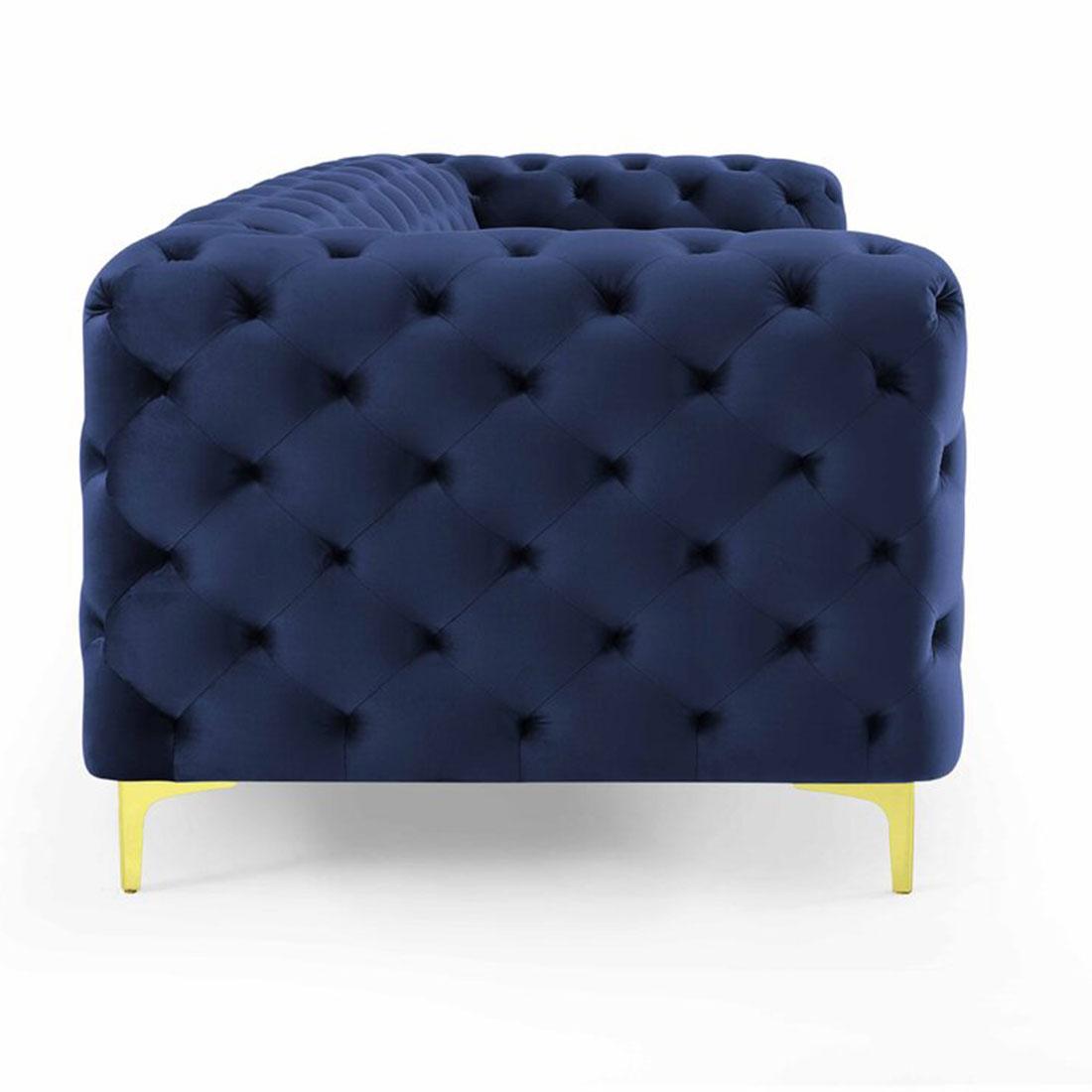 Cherish Fabric Sofa - Navy Blue