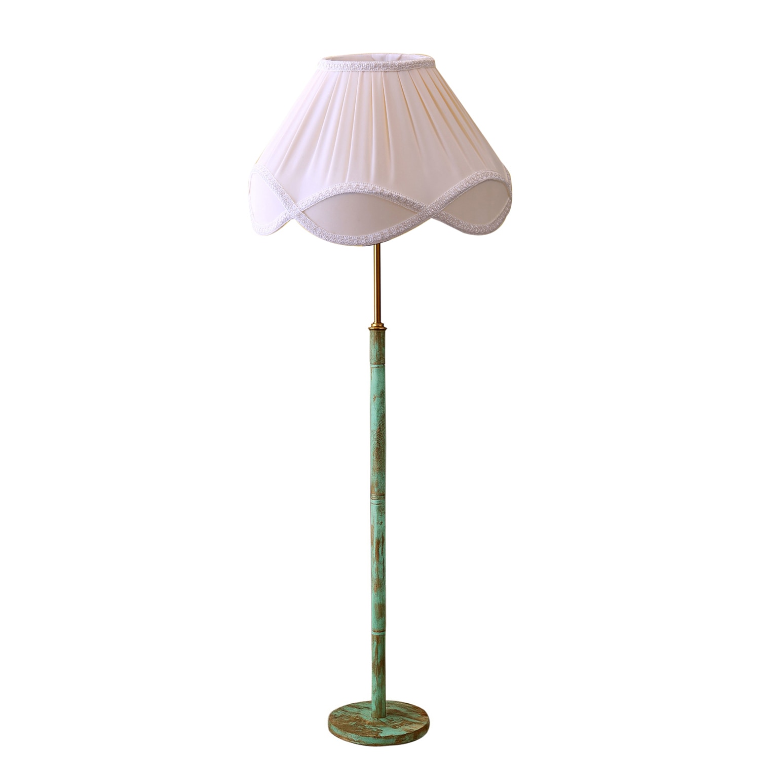 Devansh Wood & Metal Floor Lamp