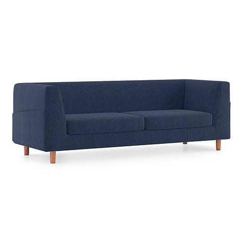 Rubik Premium 3 Seater Fabric Sofa in Lapis Blue Colour