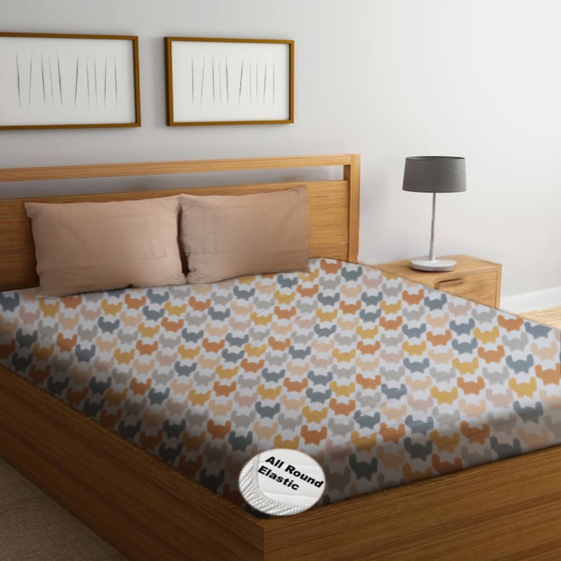 Threads Silky Touch Premium Super King Size Flat Bedsheet 275 x 275 cms - Threads