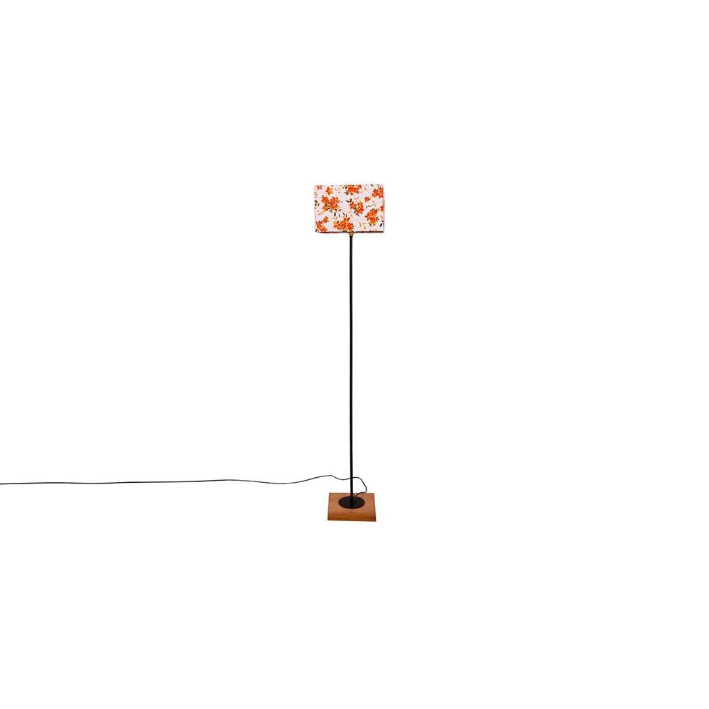 Eddie Multicolour Cotton Shade Floor Lamp
