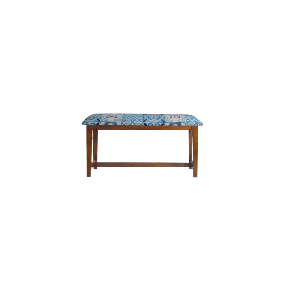 Krissvon Solid Wood Bench In Provincial Teak Finish