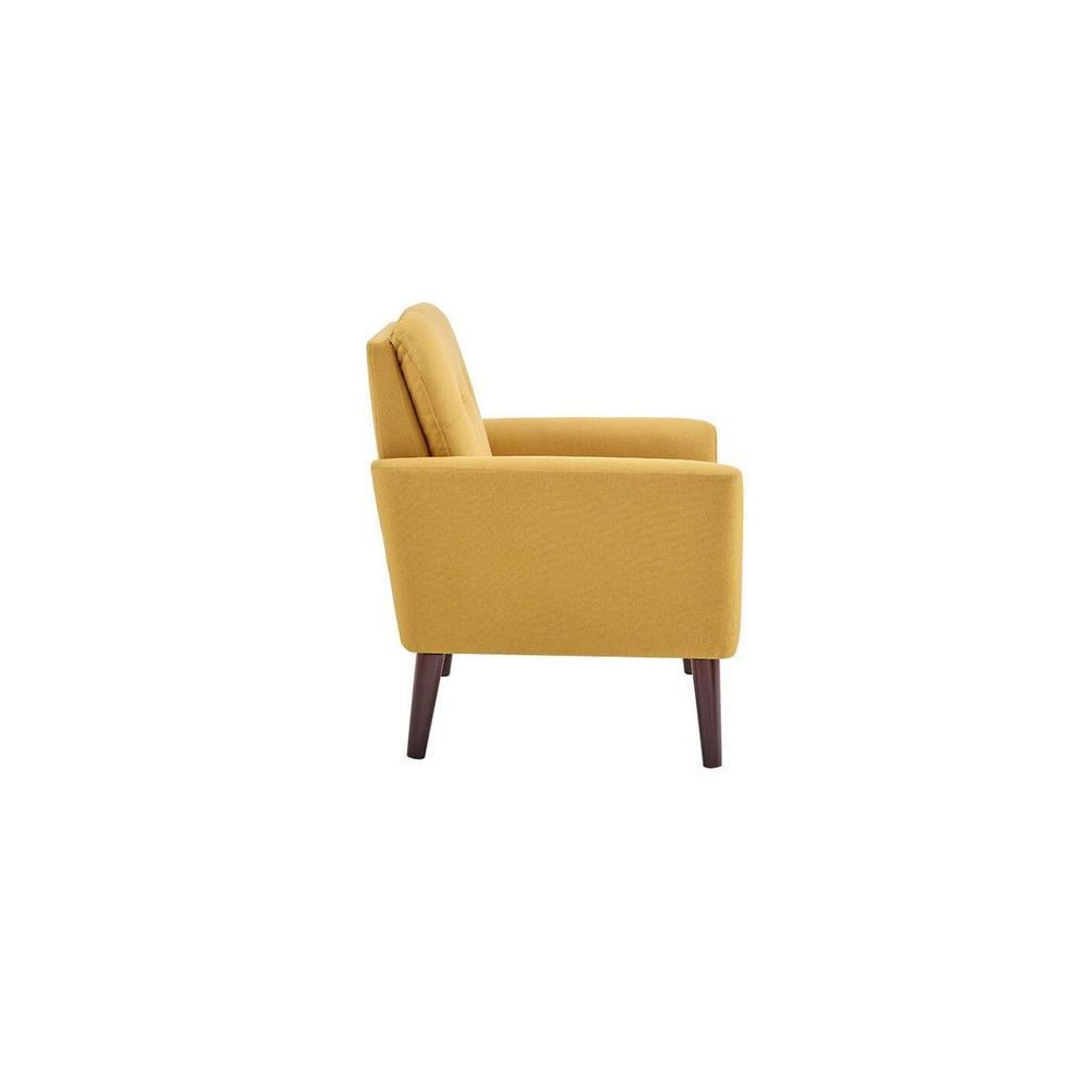 Gartman Accent Chair in Yellow Colour