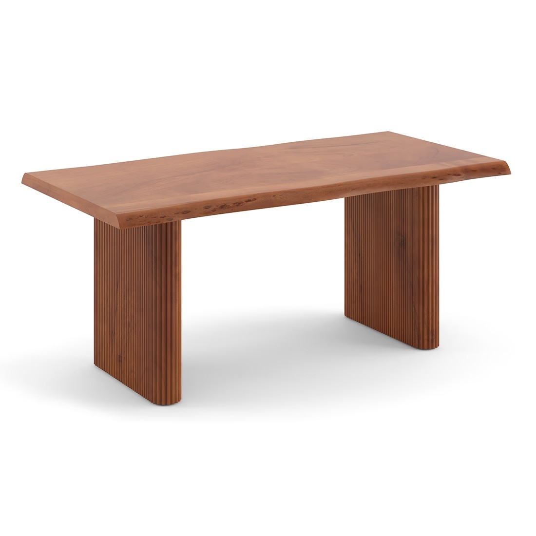 Heston Solid Wood 6 Seater Dining Table with 6 Olivia Accent Chair (Finish : antique brass; Colour : davos plus)