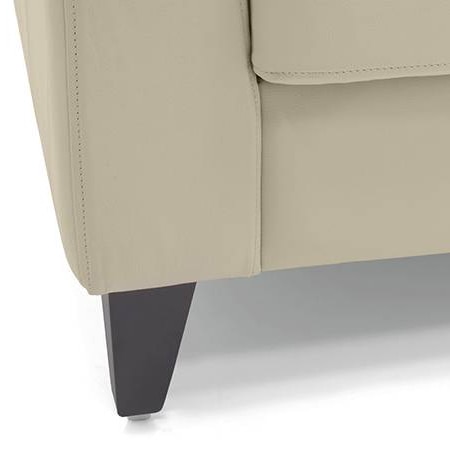 Franco 1 Seater Leather Sofa in Cream Colour