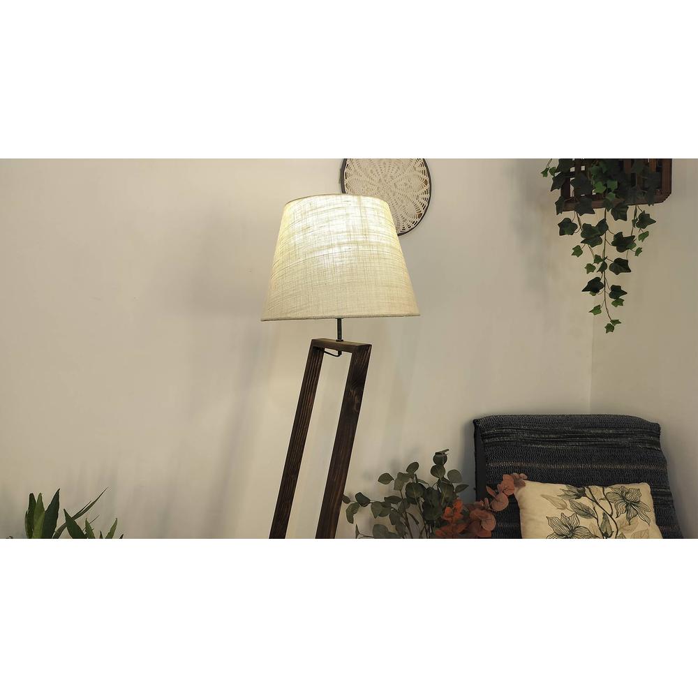 Bezalel Beige Jute Floor Lamp with Beige Jute Base